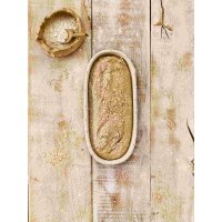 Birkmann Gärkörbchen länglich, klein 30,5 x 14 cm, Höhe 7 cm, für Brote von 700 g - 1500 g