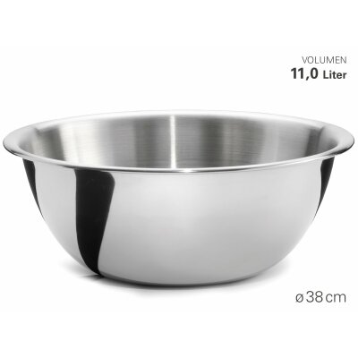 Weis Rührschüssel Edelstahl Ø36 cm 11 ltr.
