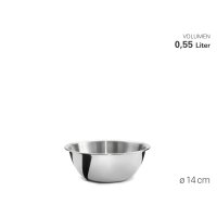 Weis Rührschüssel Edelstahl Ø14 cm 0,55...