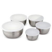 Weis Küchenschüssel Set 5-tlg. Ø12-20 cm mit Deckel Edelstahl