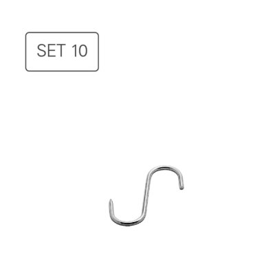 Weis Fleischhaken Räucherhaken 8 cm Edelstahl 10 Stück