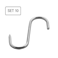 Weis Fleischhaken Räucherhaken 15 cm Edelstahl 10...