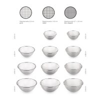 Weis Siebeinsatz mittel 1,25 mm für Passiersieb Ø 34 cm