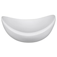 Schale Keramik 35x32x15 cm weiß glasiert