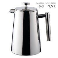 Weis Pressfilterkanne Edelstahl doppelwandig 1,5 ltr.