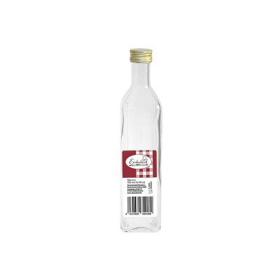 Glasflasche Vierkantflasche Gradhalsflasche Marasca 500 ml