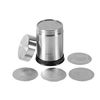 Westmark Dekorier- u. Kakaostreuer 4 Motive 10 cm Ø7 cm