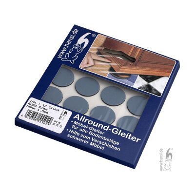 Hansi Allround-Gleiter 12 Stück Durchmesser Ø22 mm H: 1,5 mm