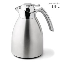 Weis Isolierkanne Edelstahl und Glas 1,5 ltr.