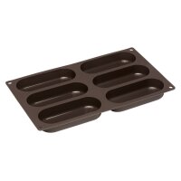 Lurch Flexiform Hotdog Bun 30x17,5 cm 6-fach braun