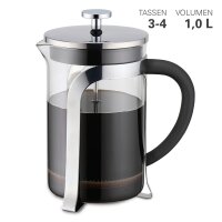 Weis Pressfilterkanne Glas Edelstahl 1 ltr.