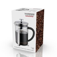 Weis Pressfilterkanne Glas Edelstahl 1 ltr.