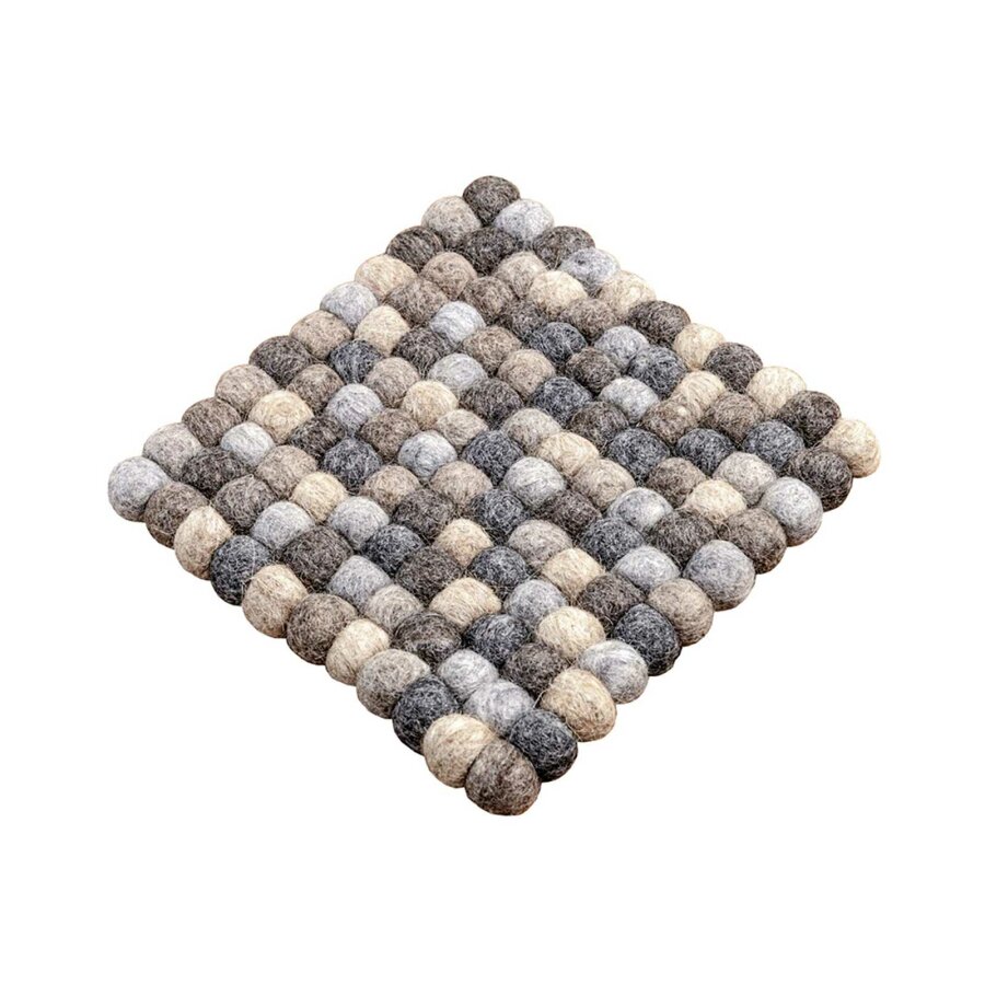 Zeller Filz-Untersetzer 10er-Set 20x20 Cm | Creme | Schutz Für Tisch & Möbel | Abgerundete Ecken & Pflegeleicht