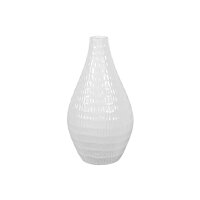 Vase Keramik 16x16x33 cm weiß