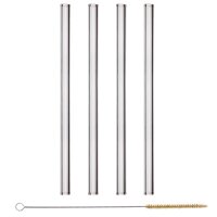 Halm Glastrinkhalme 23 cm gerade 4-er Set mit...