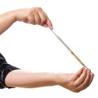 Halm Glastrinkhalme 15 cm gerade 4-er Set mit Reinigungsbürste