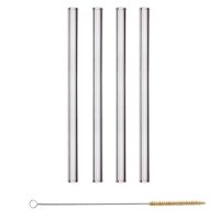 Halm Glastrinkhalme 20 cm gerade 4-er Set mit...