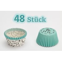 Birkmann Muffinförmchen Oh la la Aqua Ø7 cm...