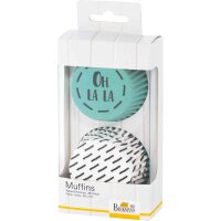 Birkmann Muffinförmchen Oh la la Aqua Ø7 cm...