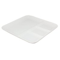 Fondueteller aus Keramik Häppchenteller Grillteller 25x25...