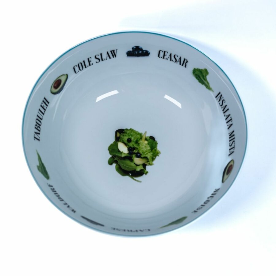 Hit Pastaschale Keramik mit Design Ø30 cm weiß
