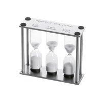 Chefs & Co. Sanduhr mit 3 Gläsern 3-5 min Tea Timer