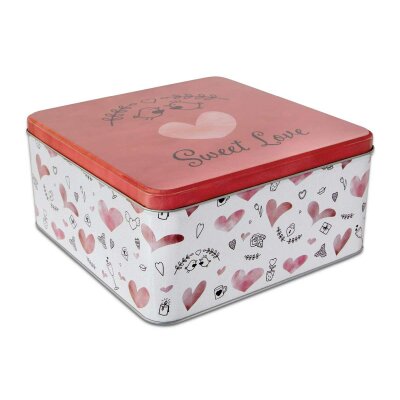 Städter Keksdose Sweet Love 21x21x10 cm