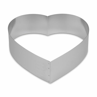 Backform Backring Herz 26x7 cm Edelstahl