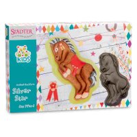 Städter Motivbackform Silver Star das Pferd 18x33 cm H 6 cm