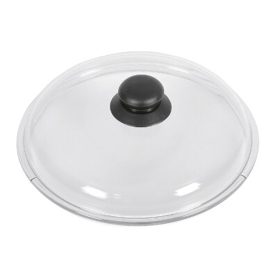 Couvercle Universel Casserole Poêle Couvercle En Verre Avec Bord Acier - Transparent, Diamètre 26 Cm