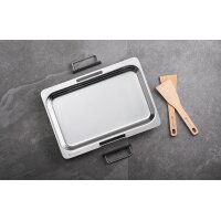 Schulte Ufer Teppanyaki-Platte Delicado 41x30 cm Edelstahl