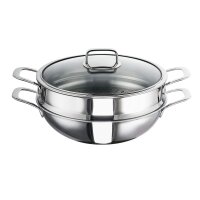 Schulte Ufer Skagen Wok-Set mit Dämpfer Ø32...