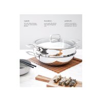 Schulte Ufer Skagen Wok-Set mit Dämpfer Ø32...