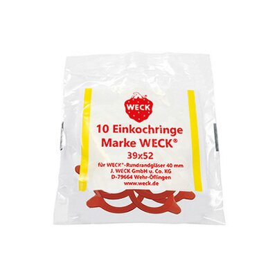 Weck Einkochringe 39x52 mm für