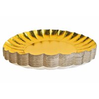 Braun + Company Weihnachtsteller Ø25 cm rund gold