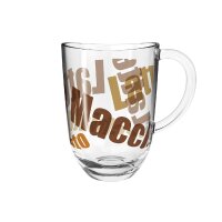 Leonardo Latte Macchiato Tasse Napoli Glas 3-farbig