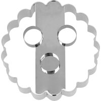 Birkmann Ausstechform Linzer mit 3 Löchern10 cm...