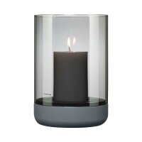 Blomus Calma Windlicht 15x22,5 cm Beton farbiges Glas...