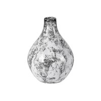Vase Marble Keramik 16x16x20 cm schwarz weiß...