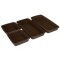 Lurch 85078 FlexiForm Mini Batzen set van 6/kleine broodpannen gemaakt van 100% BPA-vrij platinasilicone, bruin, 9,1 x 5,6 x 3,9 cm