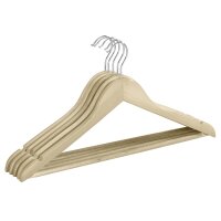 Wenko Formbügel Eco mit Steg und Rockkerbe Holz 45...