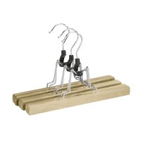 Wenko Hosenklemmbügel Premium Holz mit Filz 25 cm...