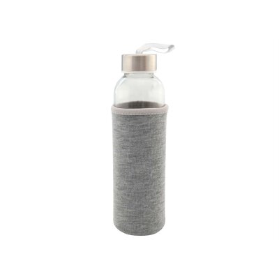 Glasflasche mit Neoprenhülle 500 ml | auslaufsicher