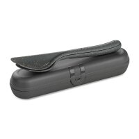 Koziol Klikk Ready 3-tlg. Besteckset + Etui grau