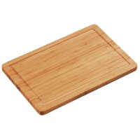 Kesper Schneidbrett Bambus mit Saftrille 23x15x1,2 cm