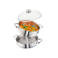 Schulte Ufer Dampfgarer Hans Dampf 24 cm Romana i Edelstahl