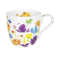 Könitz Henkelbecher Full Bloom Bone China 450 ml