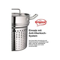 Schulte Ufer Profi-Line i Spaghettitopf Ø20 cm 5,00 ltr. Edelstahl