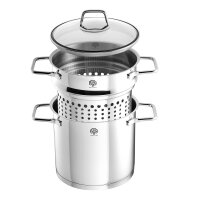Schulte Ufer Spaghettitopf Wega Ø20 cm 5,0 ltr. Edelstahl