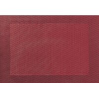 ASA Selection Tischset Weboptik 46x33 cm PVC granatapfelrot